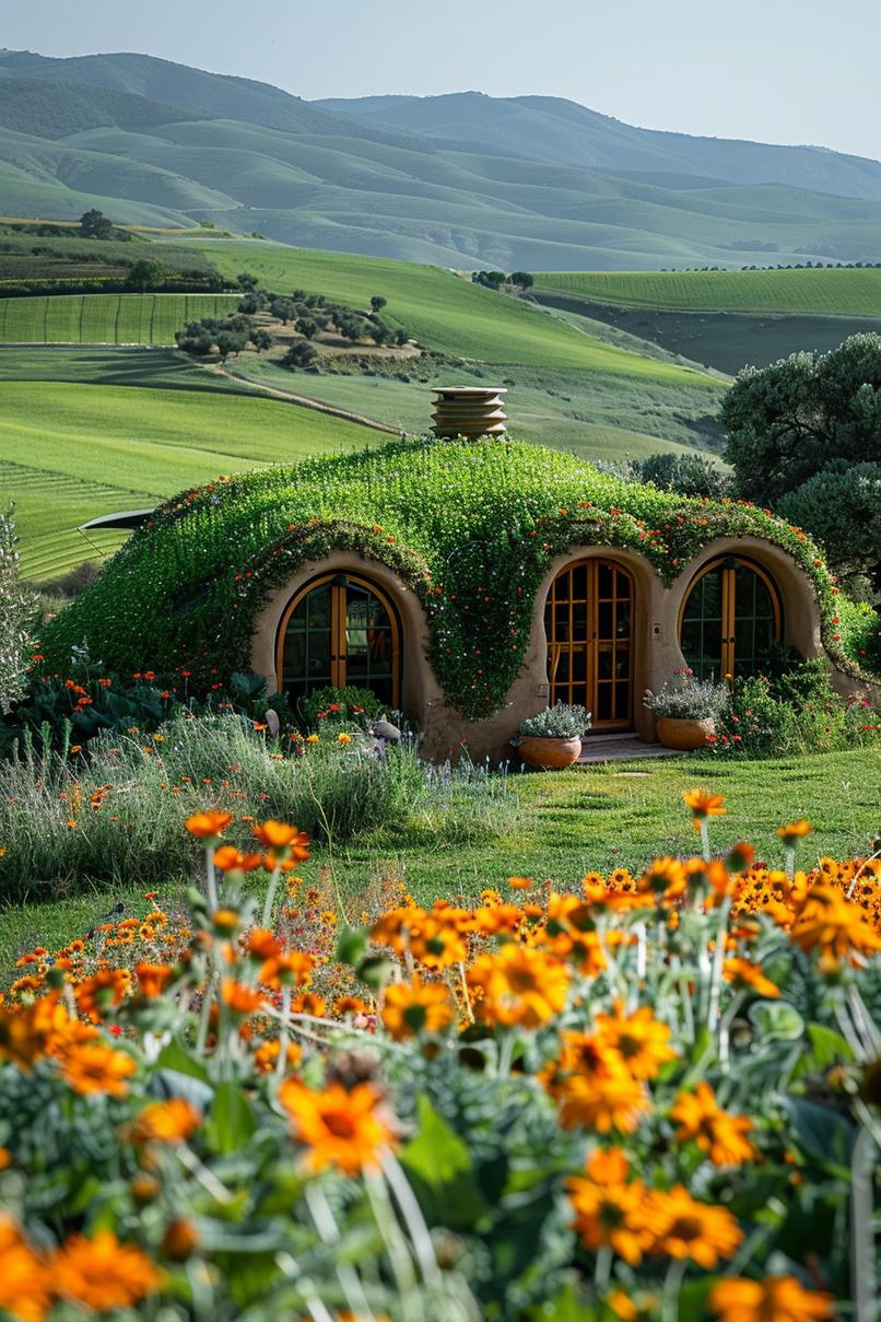 15. Green Roof Hobbit House Design-1