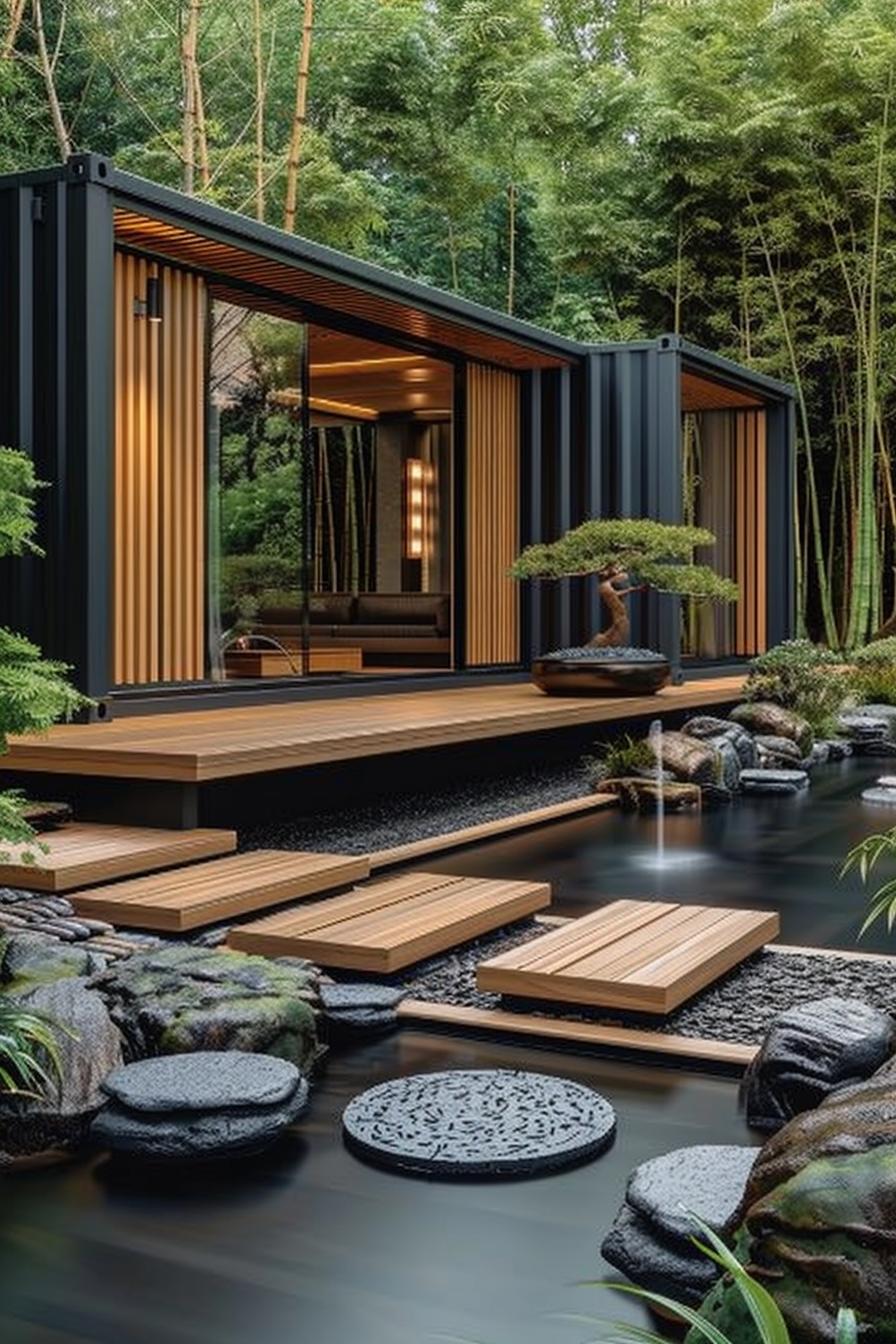 15. Serene Shipping Container Garden Shed-2