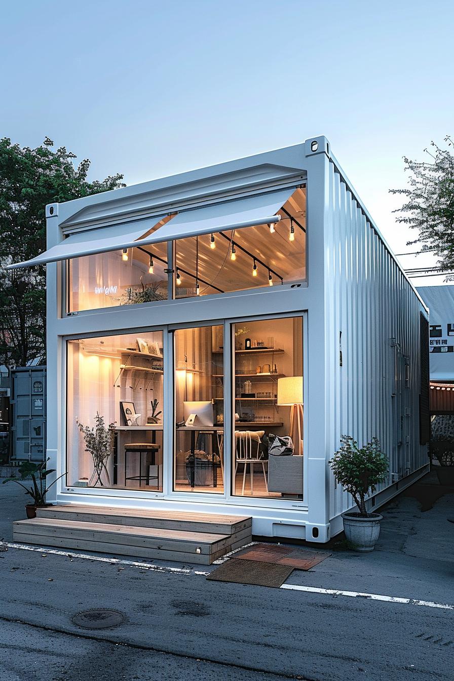 5. Sleek Shipping Container Shed Design-1