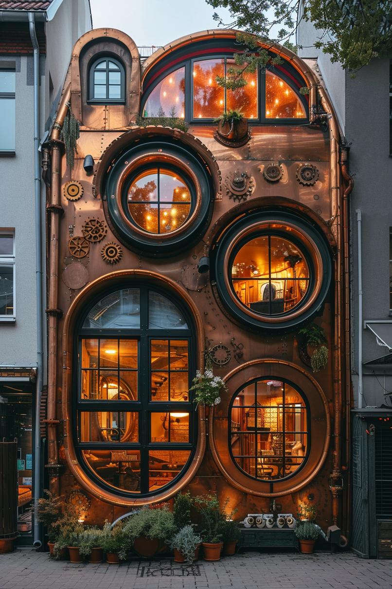 11. Steampunk Copper Accent Tiny House-1