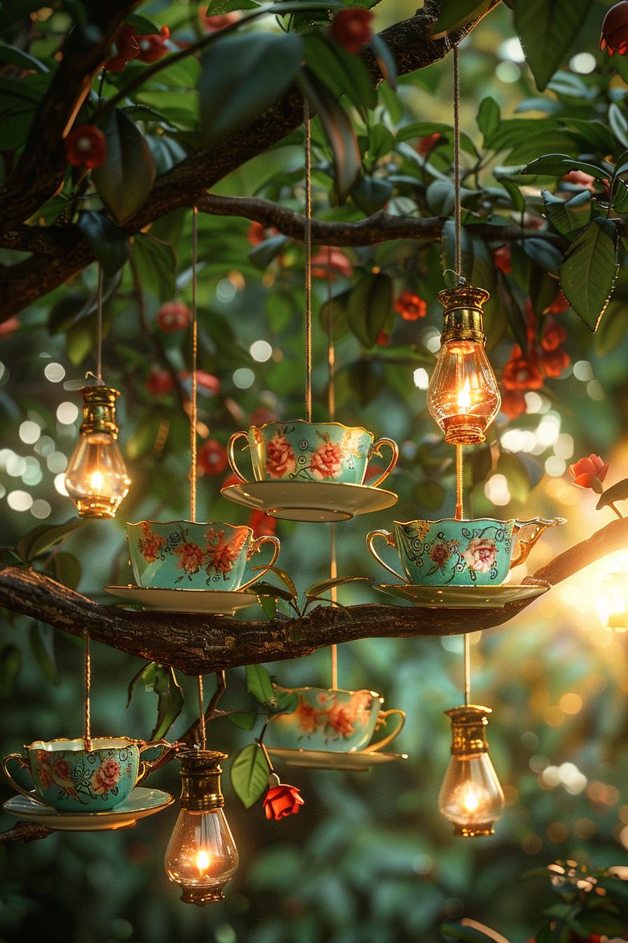 8. Upcycled Teacup Bird Feeders-1