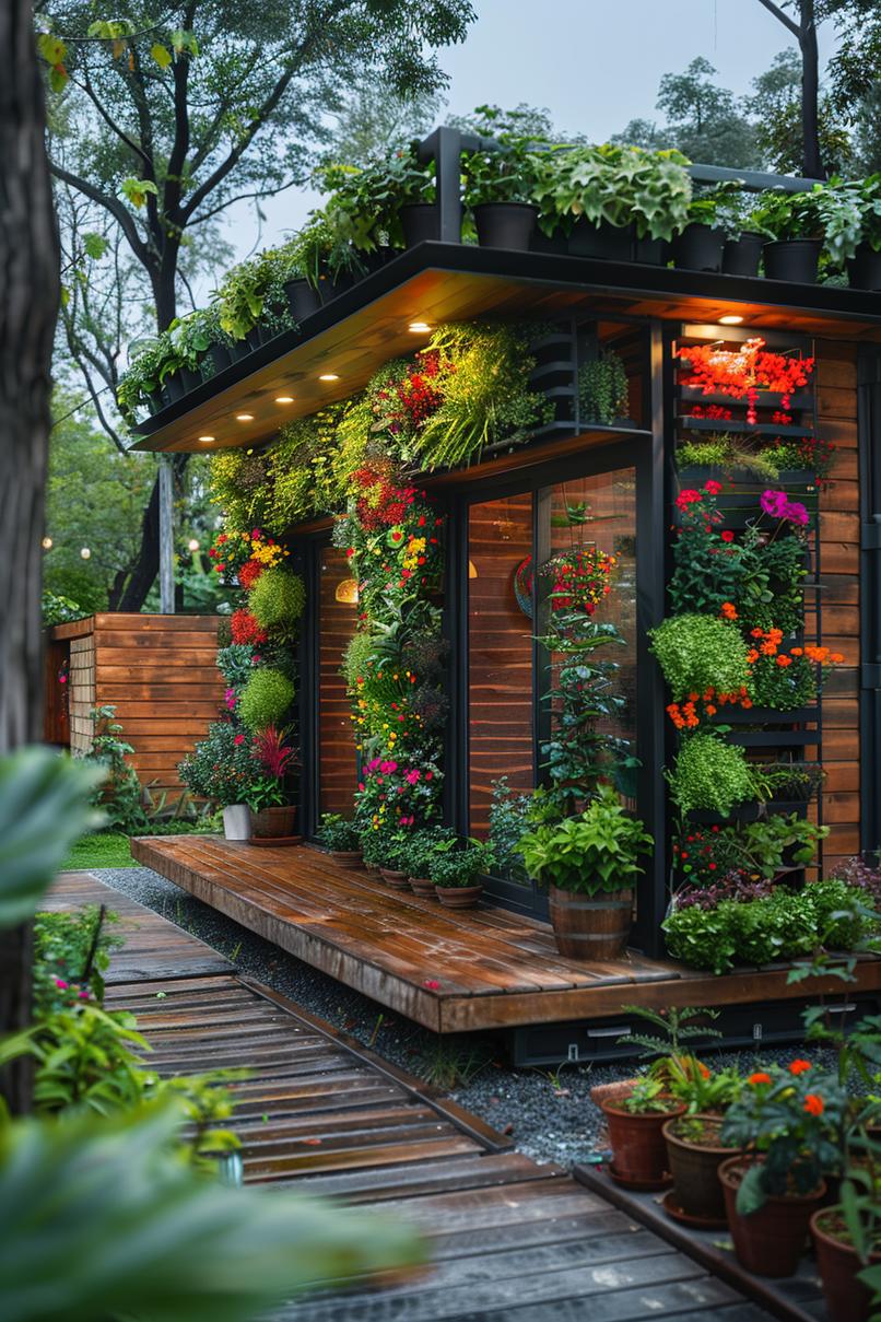 1. Vertical Garden Container Shed-1