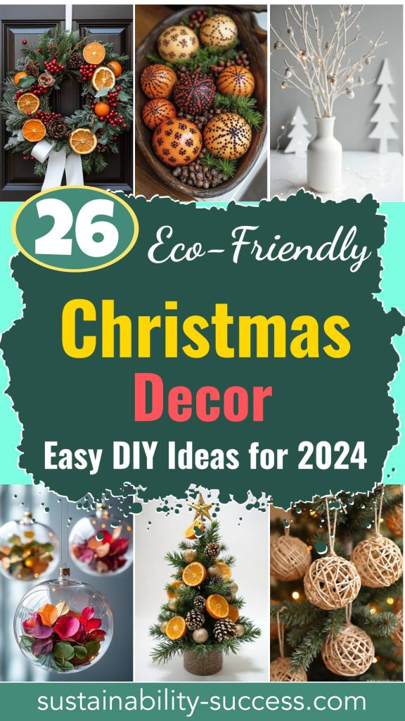 26 Eco-Friendly Natural Christmas Decor Ideas To Diy In 2024