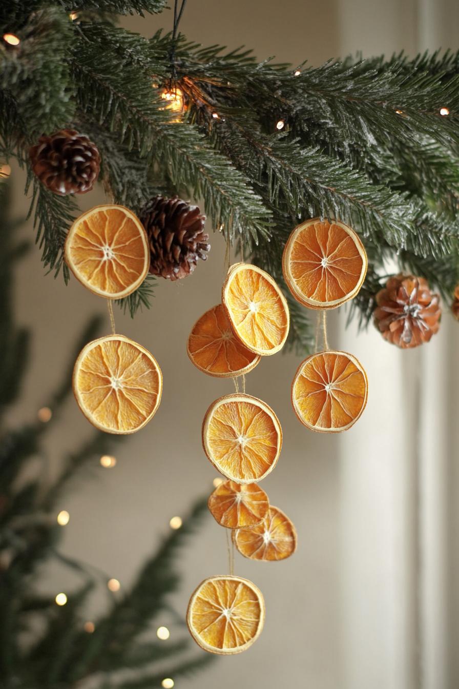 1. Festive Orange Garland Decor-0