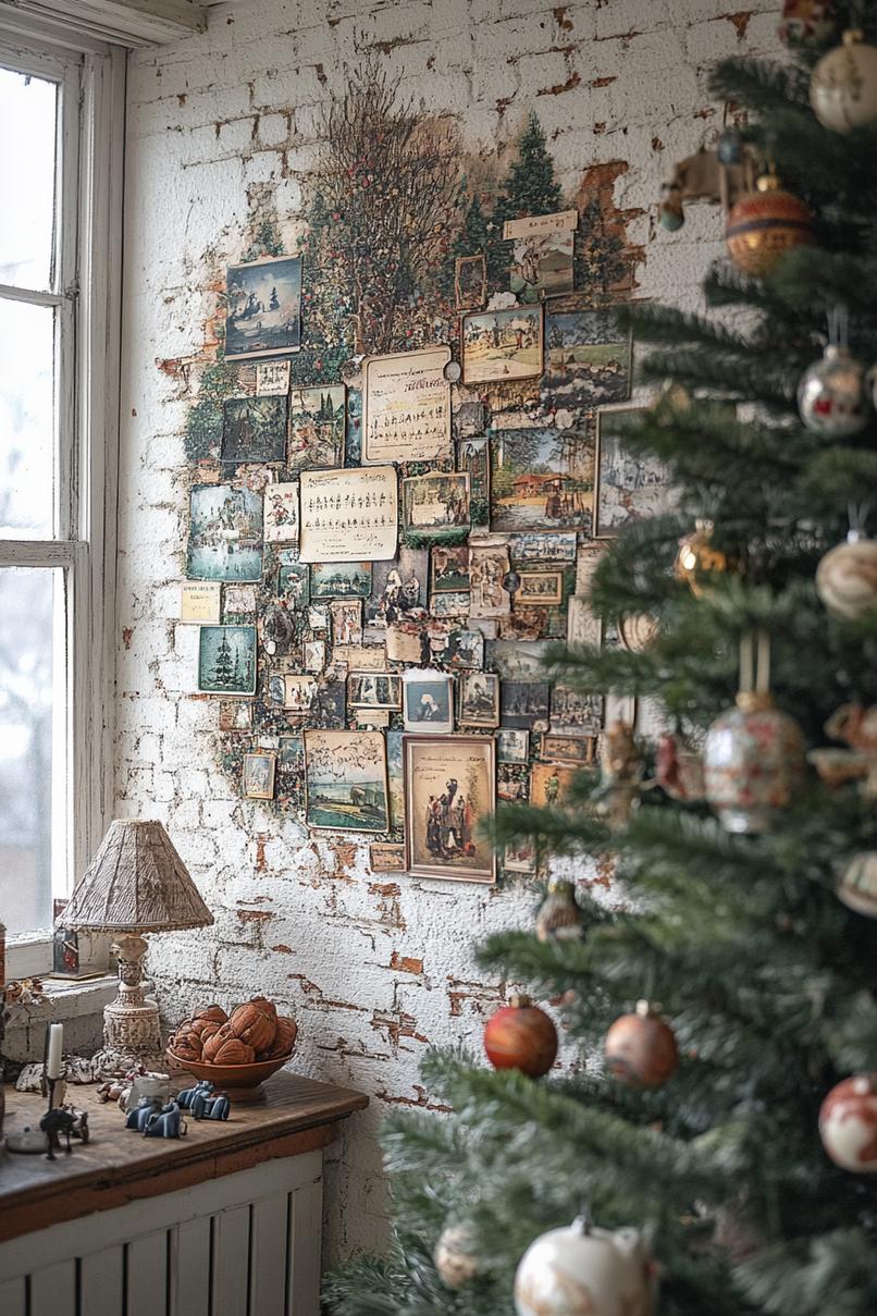 12. Festive Postcard Wall Collage-1