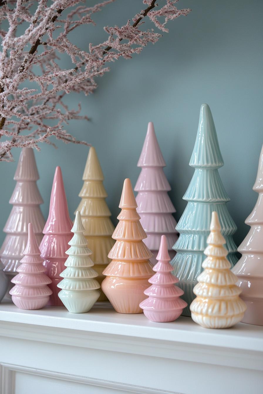 16. Retro Ceramic Christmas Trees-1