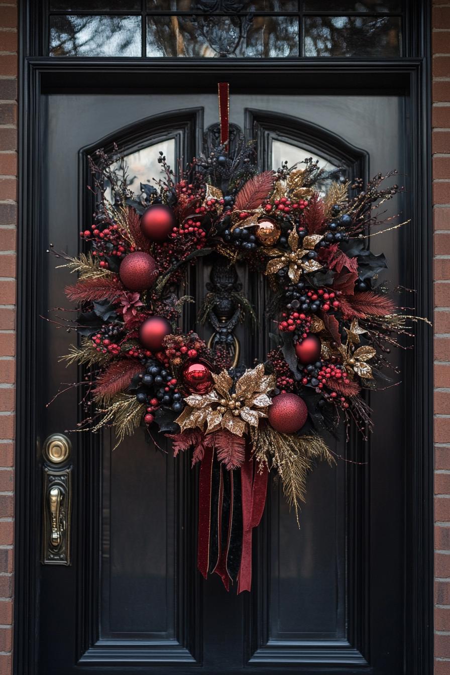 15. Victorian Jeweled Christmas Wreath Ideas-0