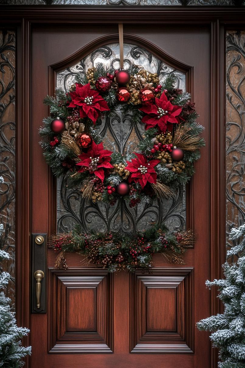 15. Victorian Jeweled Christmas Wreath Ideas-2