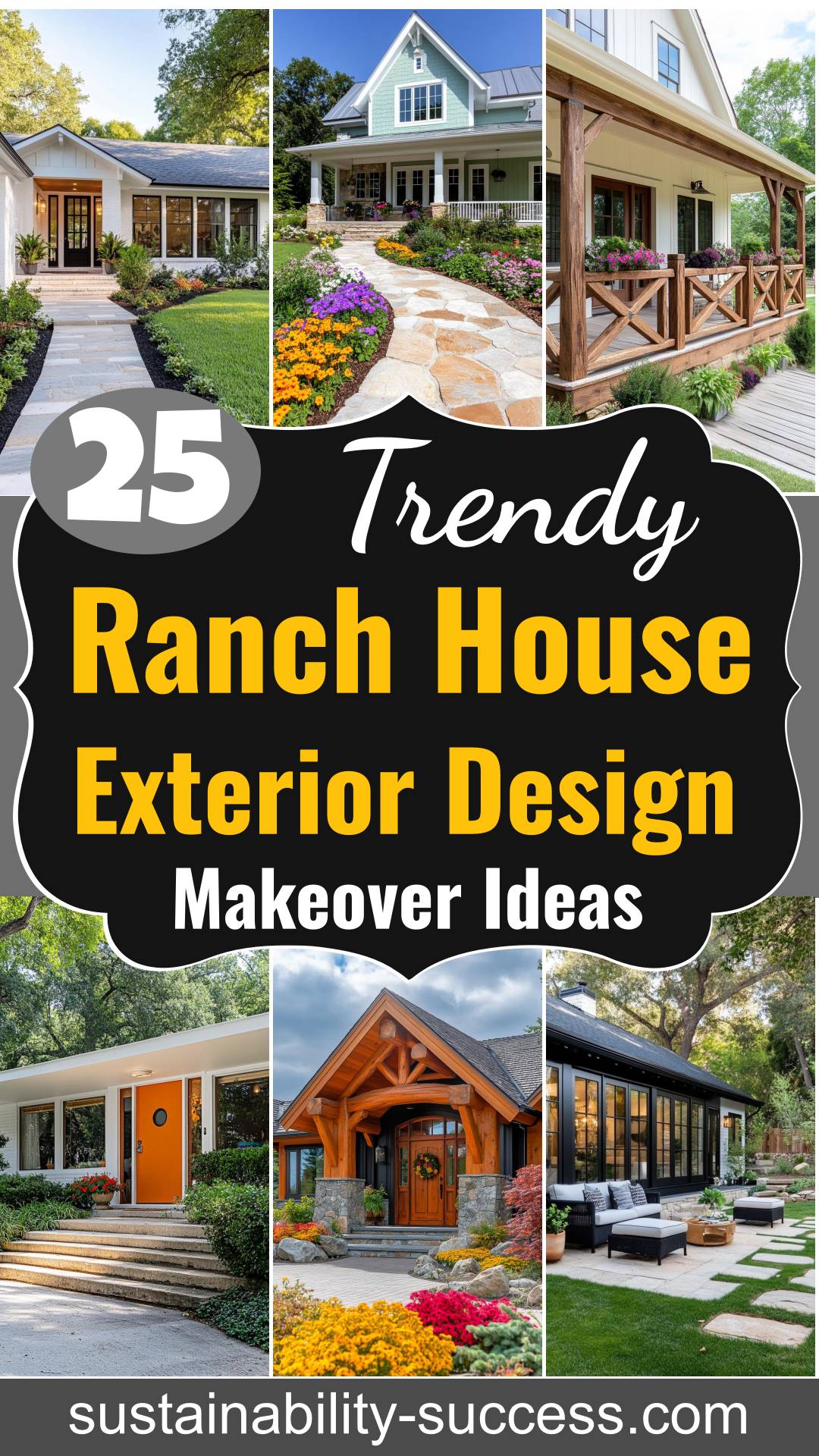 25 Trendy Ranch House Exterior Design Ideas For Your Makeover