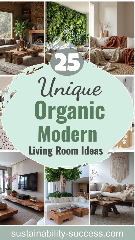 25 Unique Organic Modern Living Room Ideas To Inspire