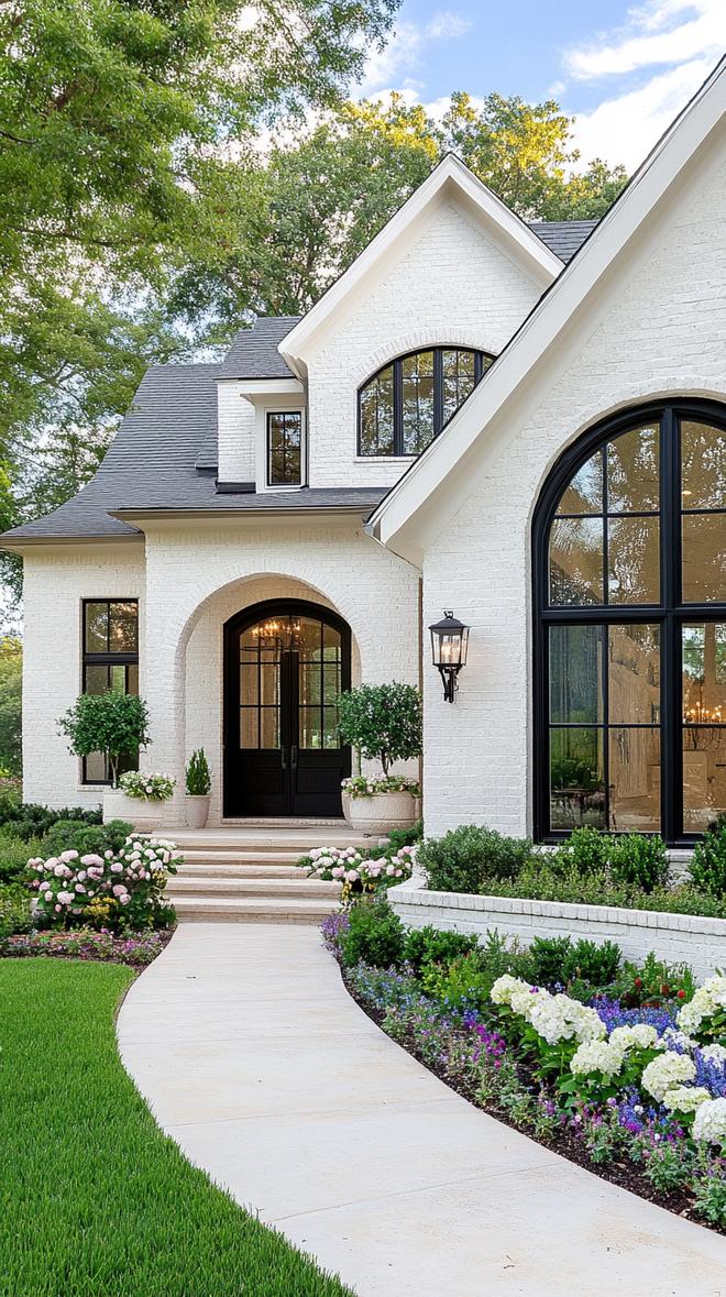 9. Elegant ranch with arched windows and neutral color scheme-0