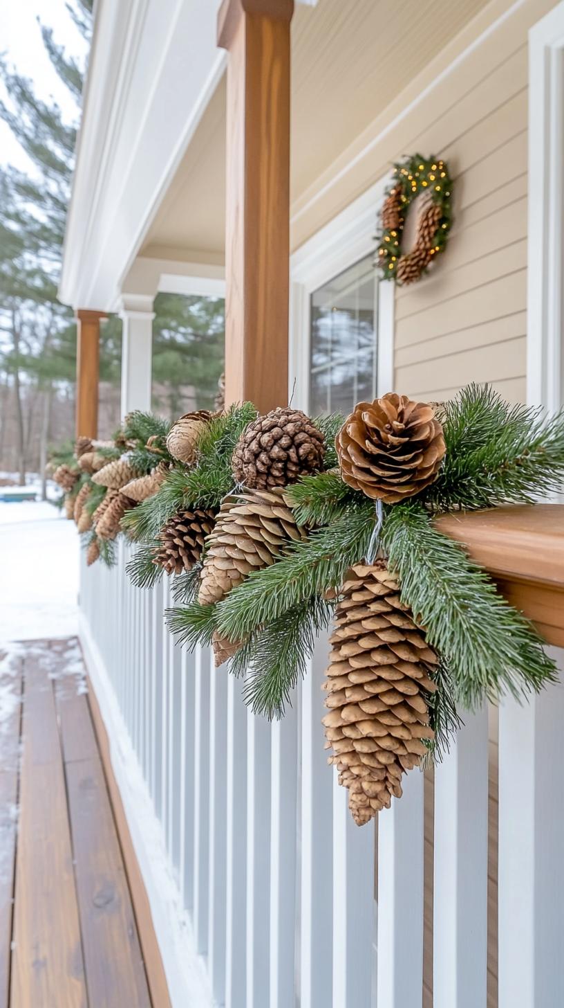 1. Pinecone Garland Porch Weaving-0