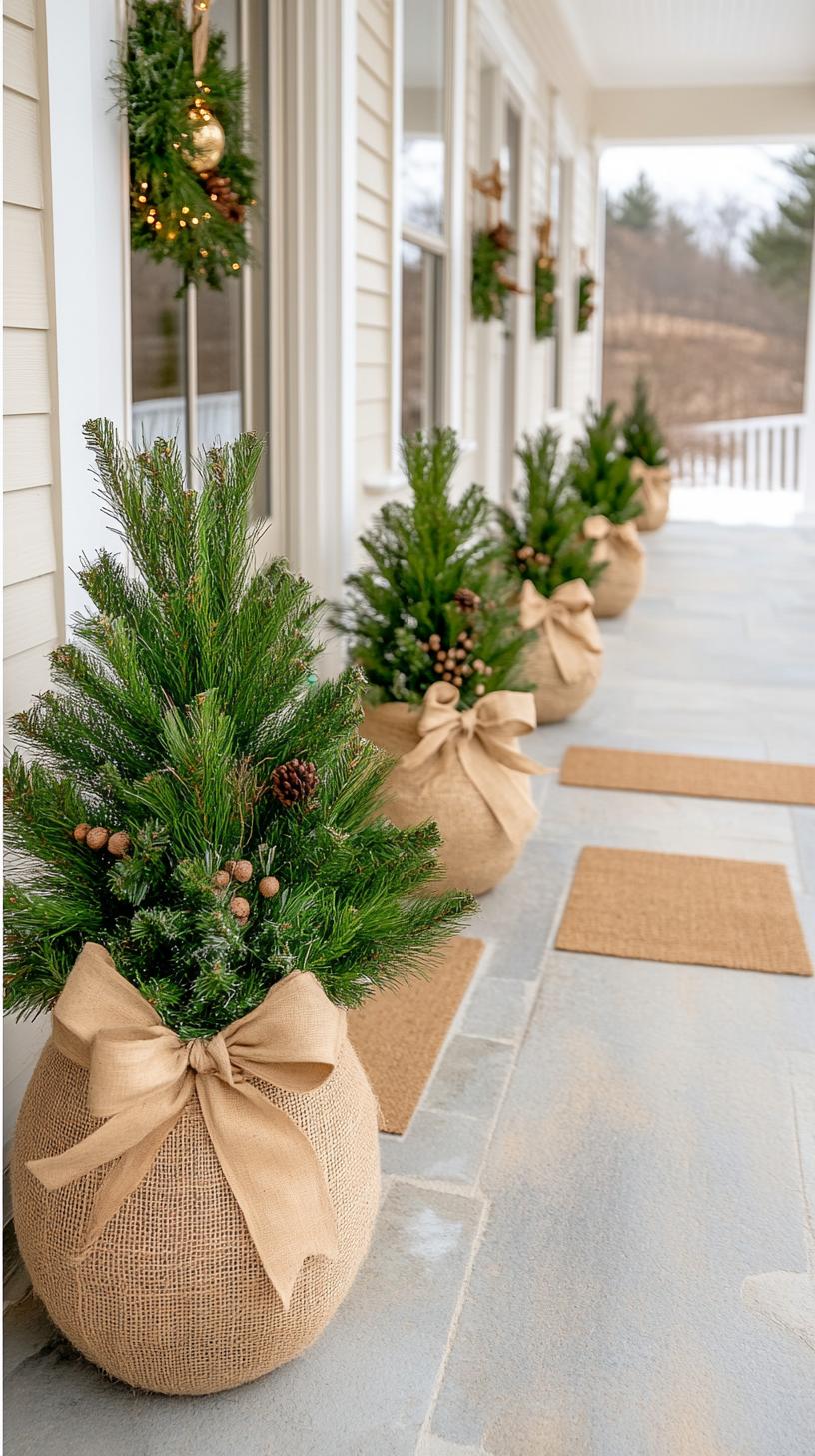 5. Potted Fir Trees with Burlap-0