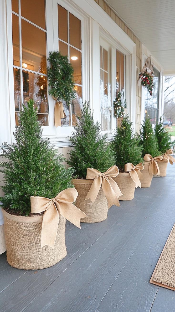 5. Potted Fir Trees with Burlap-1