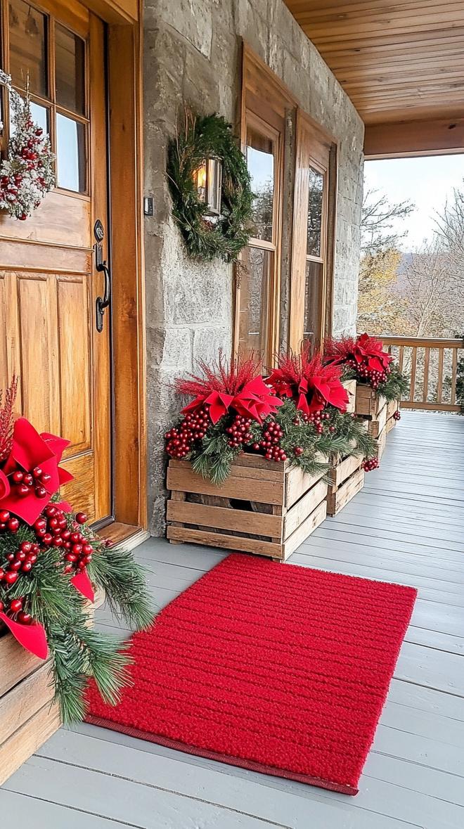 6. Rustic Christmas Porch Displays-0