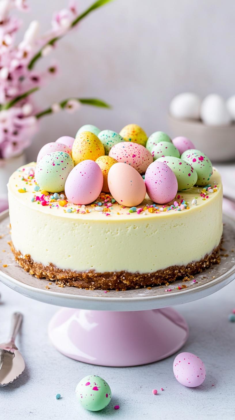 18. Easter egg cheesecake with mini egg toppings-2