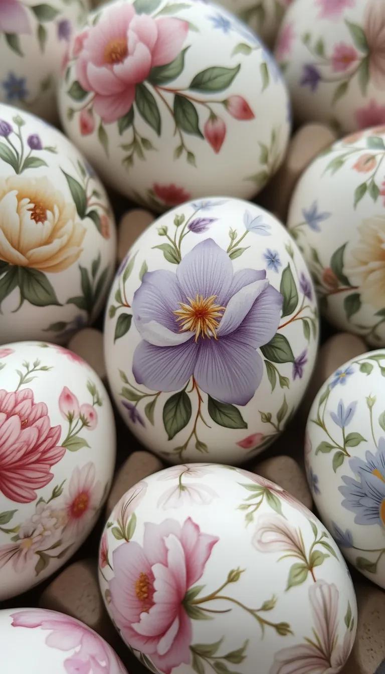 3. Hand-painted eggs with delicate floral designs-0