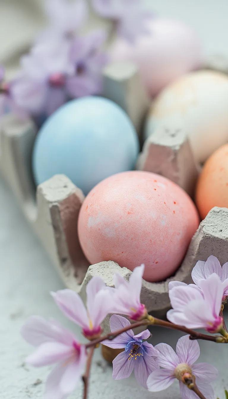 13. Watercolor-washed eggs with soft spring colors-0