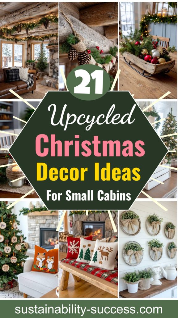 21 Upcycled Christmas Decor Ideas For A Small Cabin Retreat