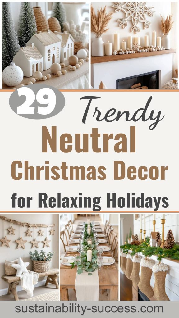 29 Trendy Neutral Christmas Decor Ideas For A Relaxing Holiday Season