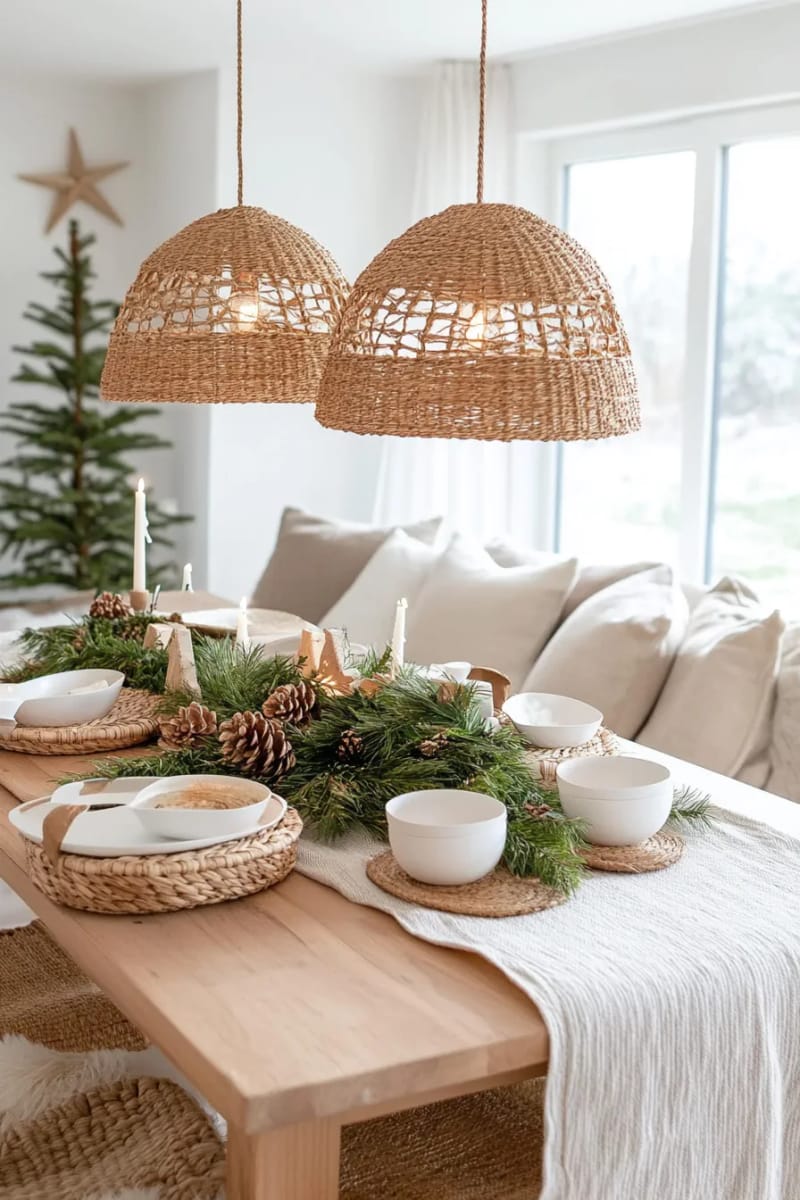 handcrafted scandinavian pendant lighting with subtle holiday touches 1