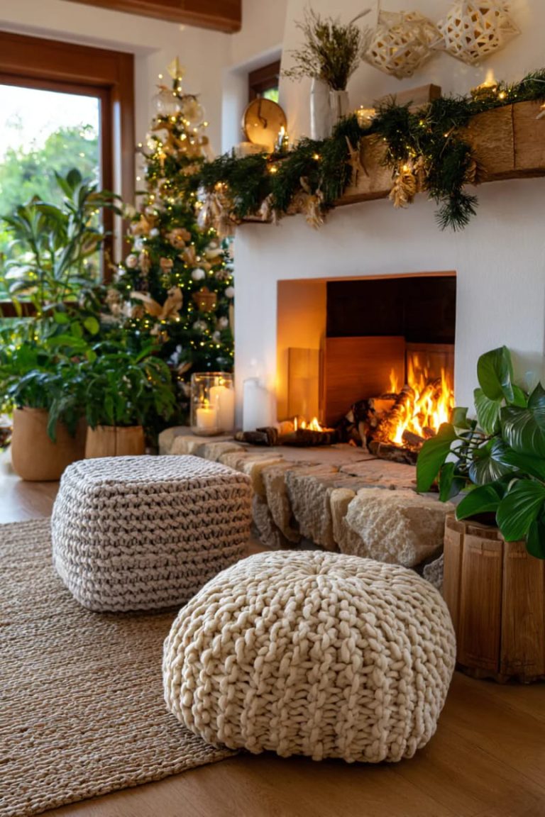 Picture of 23 Cozy Eco-Friendly Christmas Living Room Ideas for a Warm ...