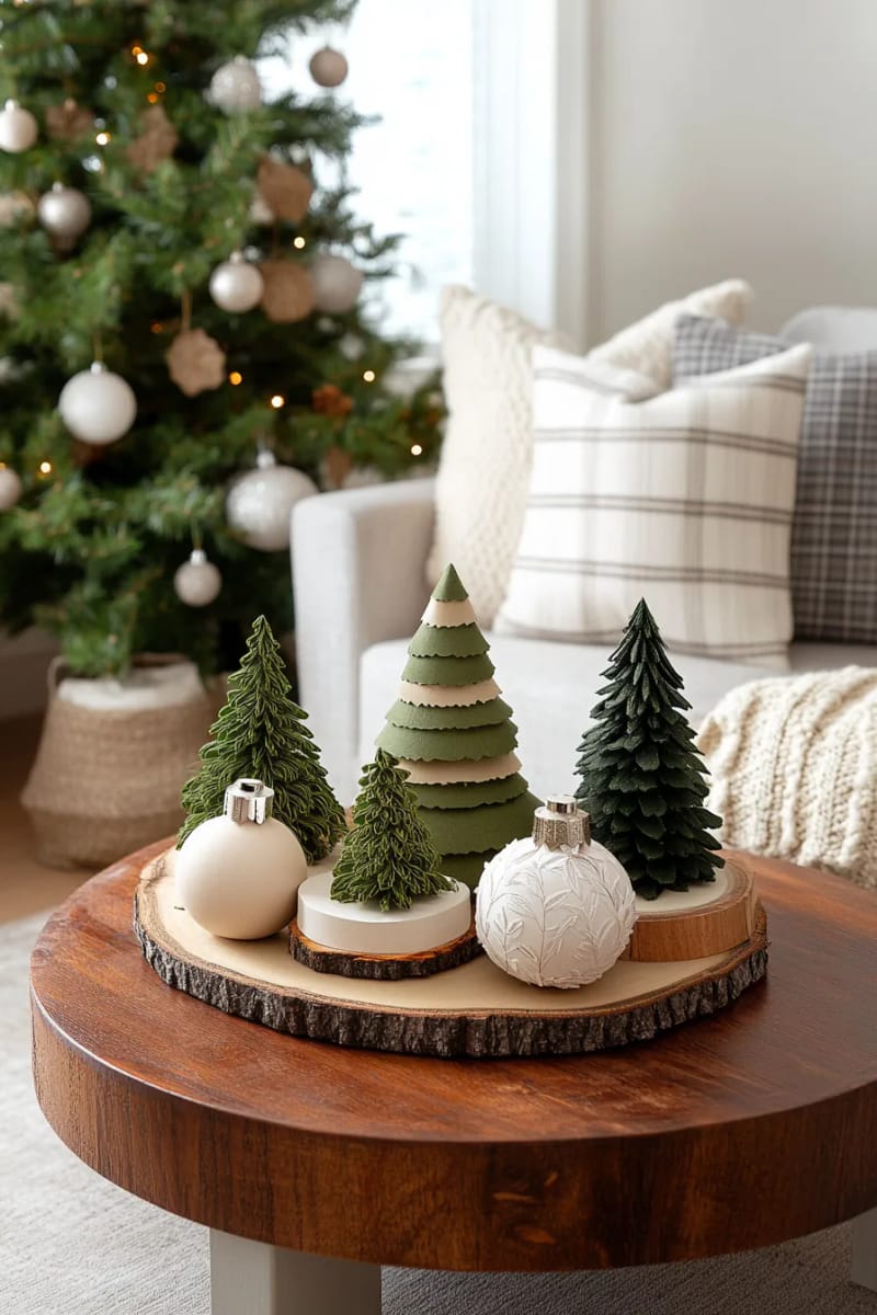 layered paper tree cones with nature-inspired textured edges 1