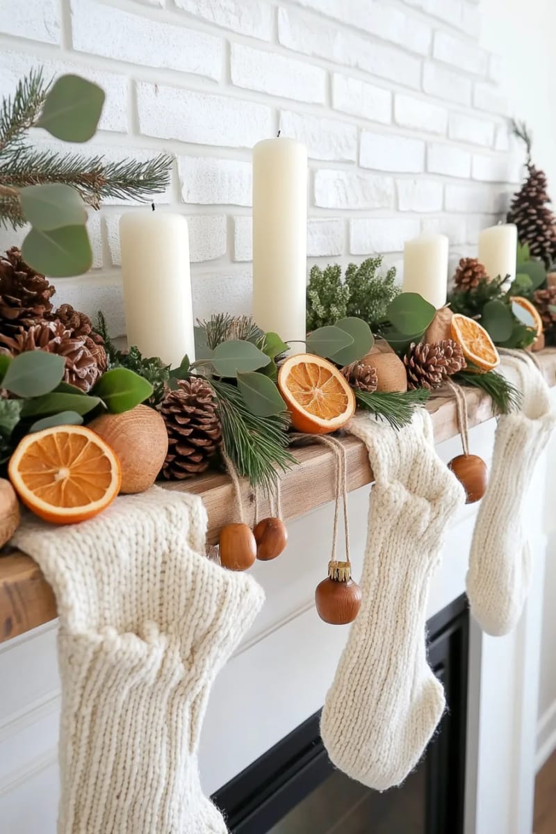 29 Upcycled Christmas Crafts For Unique Holiday DIY Projects 43 old sweater sleeves turned into soft, rustic tree garlands 1