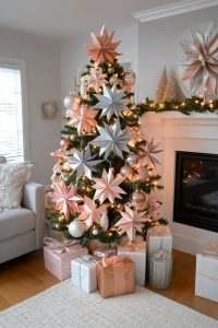 origami starburst ornaments in metallic paper for modern flair 18