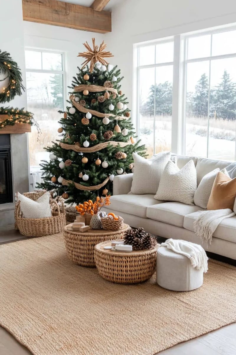 tree toppers crafted from woven rattan or grapevine stars 1