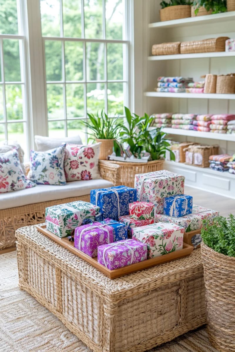 upcycled fabric furoshiki wraps for zero waste gift presentation 1