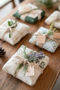 upcycled fabric furoshiki wraps for zero waste gift presentation 4