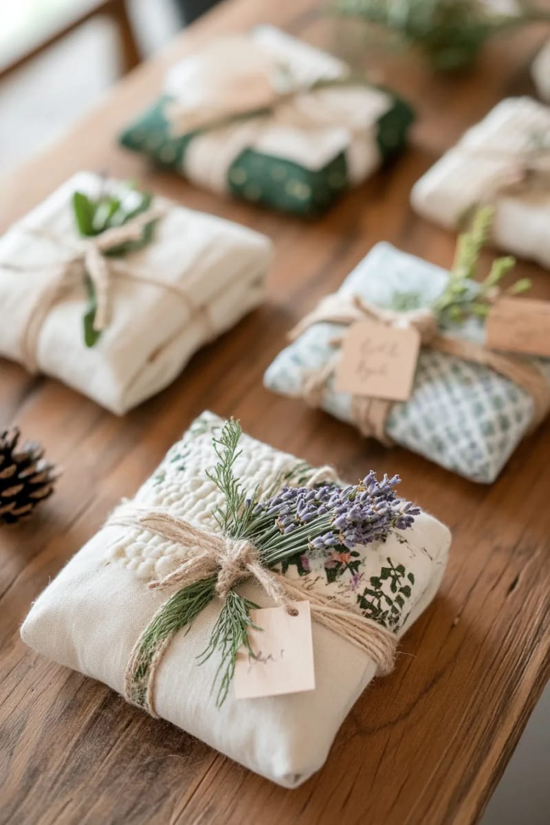 upcycled fabric furoshiki wraps for zero waste gift presentation 1