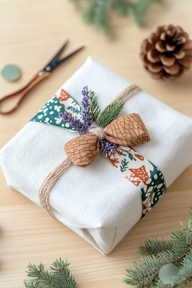 upcycled fabric furoshiki wraps for zero waste gift presentation 1