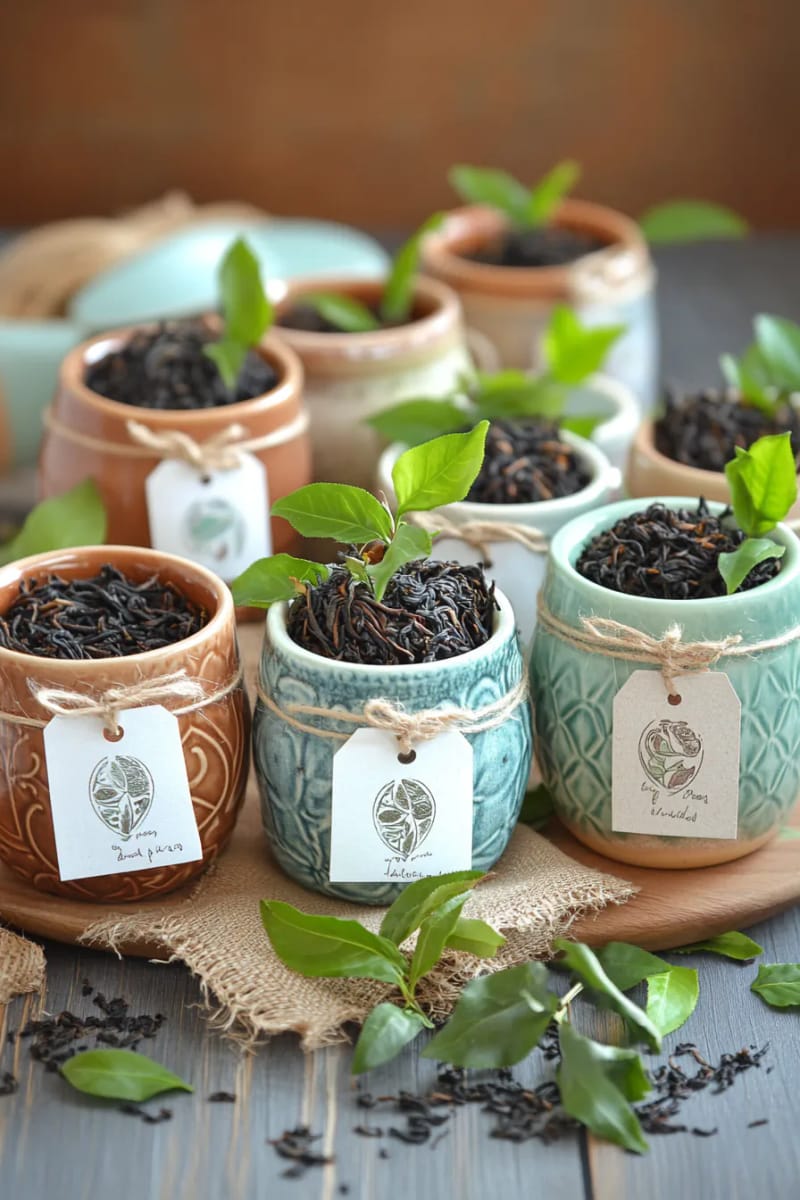 29 Eco-Friendly Christmas Gift Ideas DIY for a Thoughtful Holiday 32 vintage mugs paired with loose-leaf organic tea blends 1