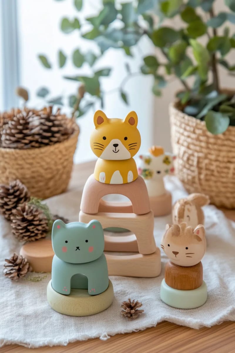 29 Eco-Friendly Christmas Gift Ideas DIY for a Thoughtful Holiday 35 wooden toys painted with eco-safe, non-toxic paints 1