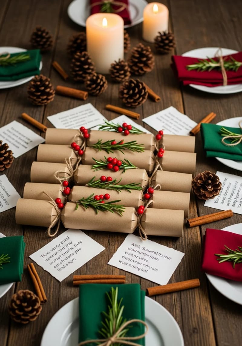 zero-waste christmas crackers filled with handwritten jokes 1