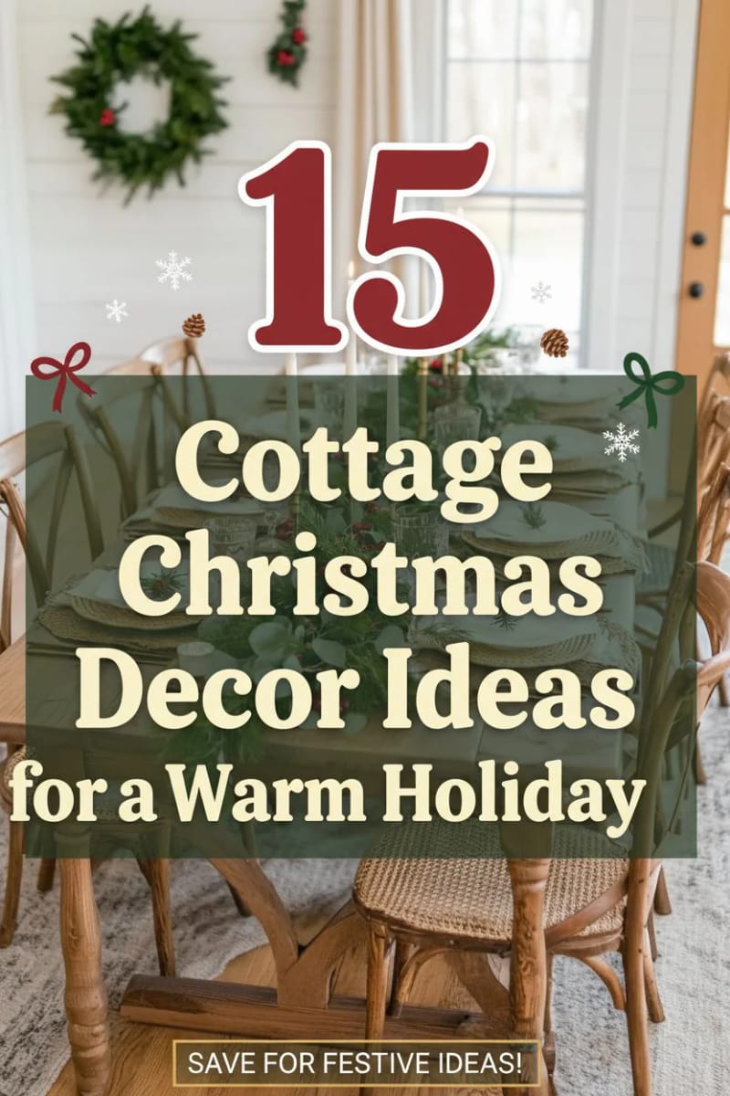15 Best Cottage Christmas Decor Ideas for a Warm Holiday 37 cottage christmas decor ideas - Collage 36