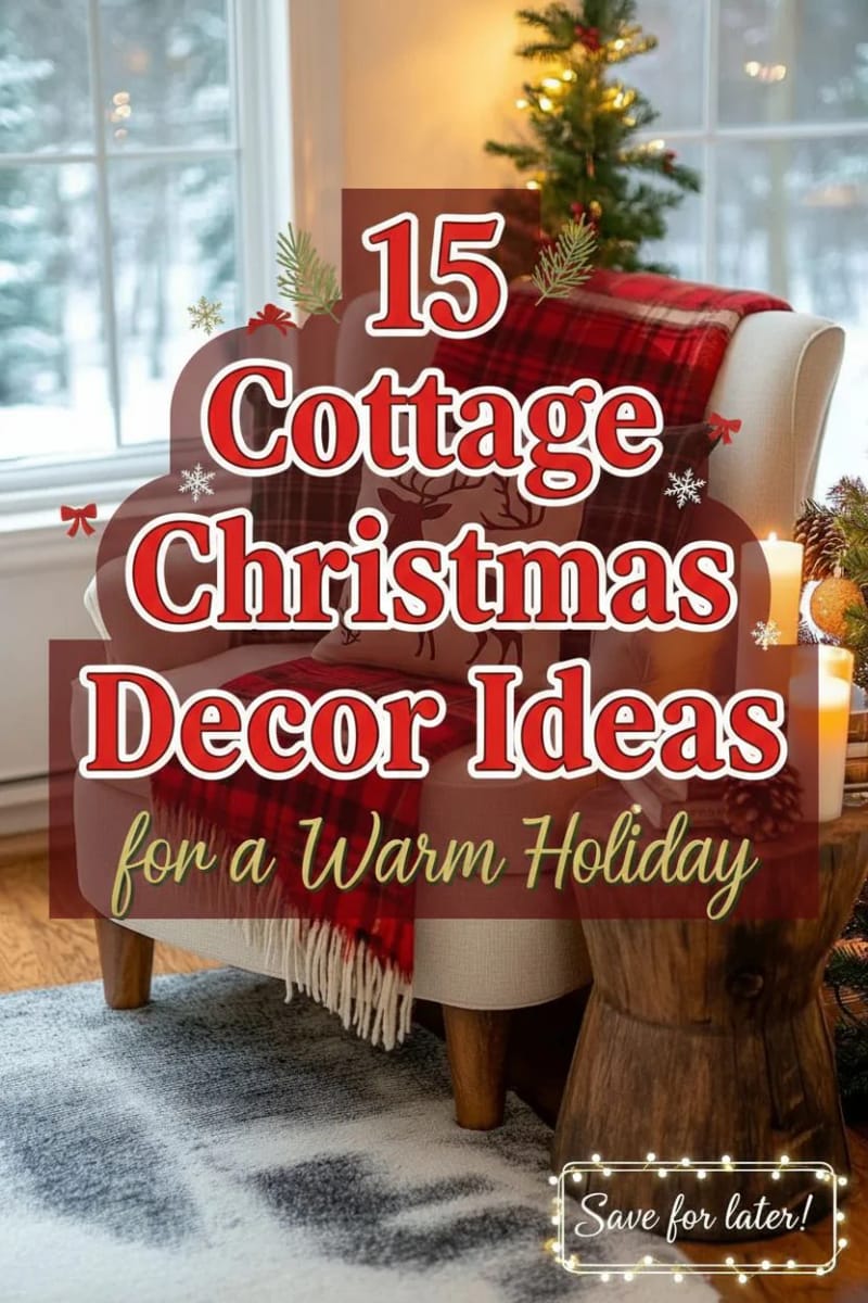 15 Best Cottage Christmas Decor Ideas for a Warm Holiday 41 cottage christmas decor ideas - Collage 40