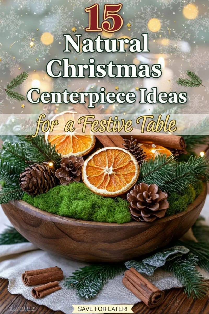 15 Natural Christmas Centerpiece Ideas for a Festive Table 37 natural christmas centerpieces diy - Collage 36