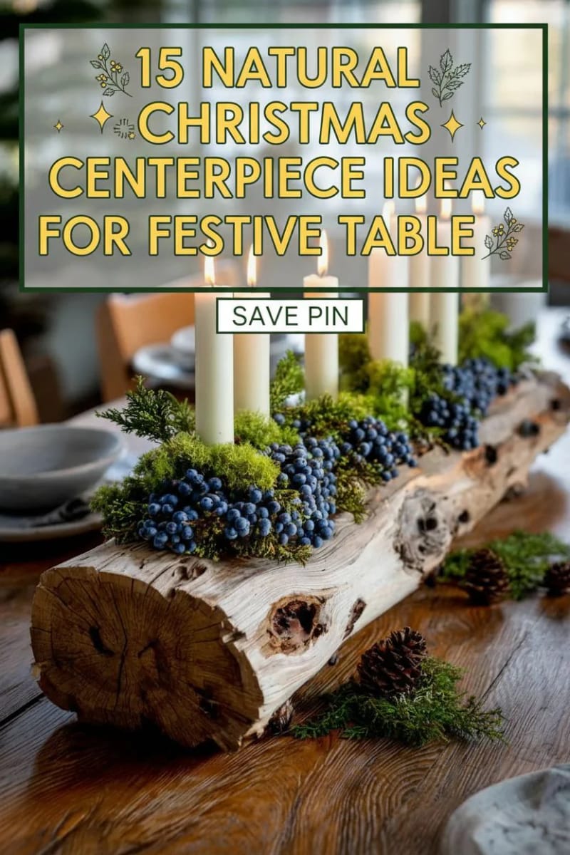 15 Natural Christmas Centerpiece Ideas for a Festive Table 40 natural christmas centerpieces diy - Collage 39