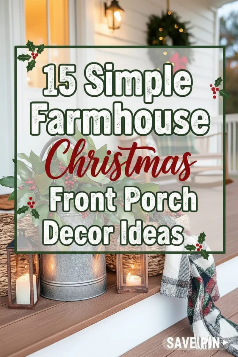 15 Simple Farmhouse Christmas Front Porch Decor Ideas 79 simple front porch christmas decor ideas for farmhouse - Collage 43