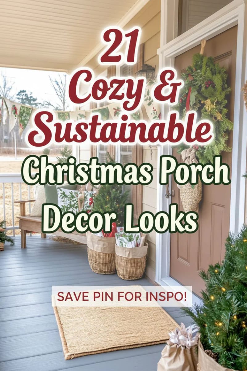 21 Cozy & Sustainable Christmas Porch Decor Looks 99 sustainable christmas porch decor - Collage 51