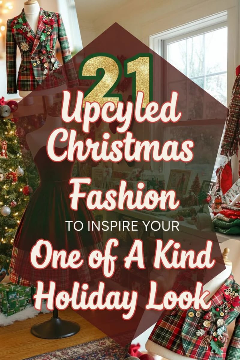21 Upcycled Christmas Fashion to Inspire Your One of a Kind Holiday Look 60 upcycled christmas fashion - Collage 59