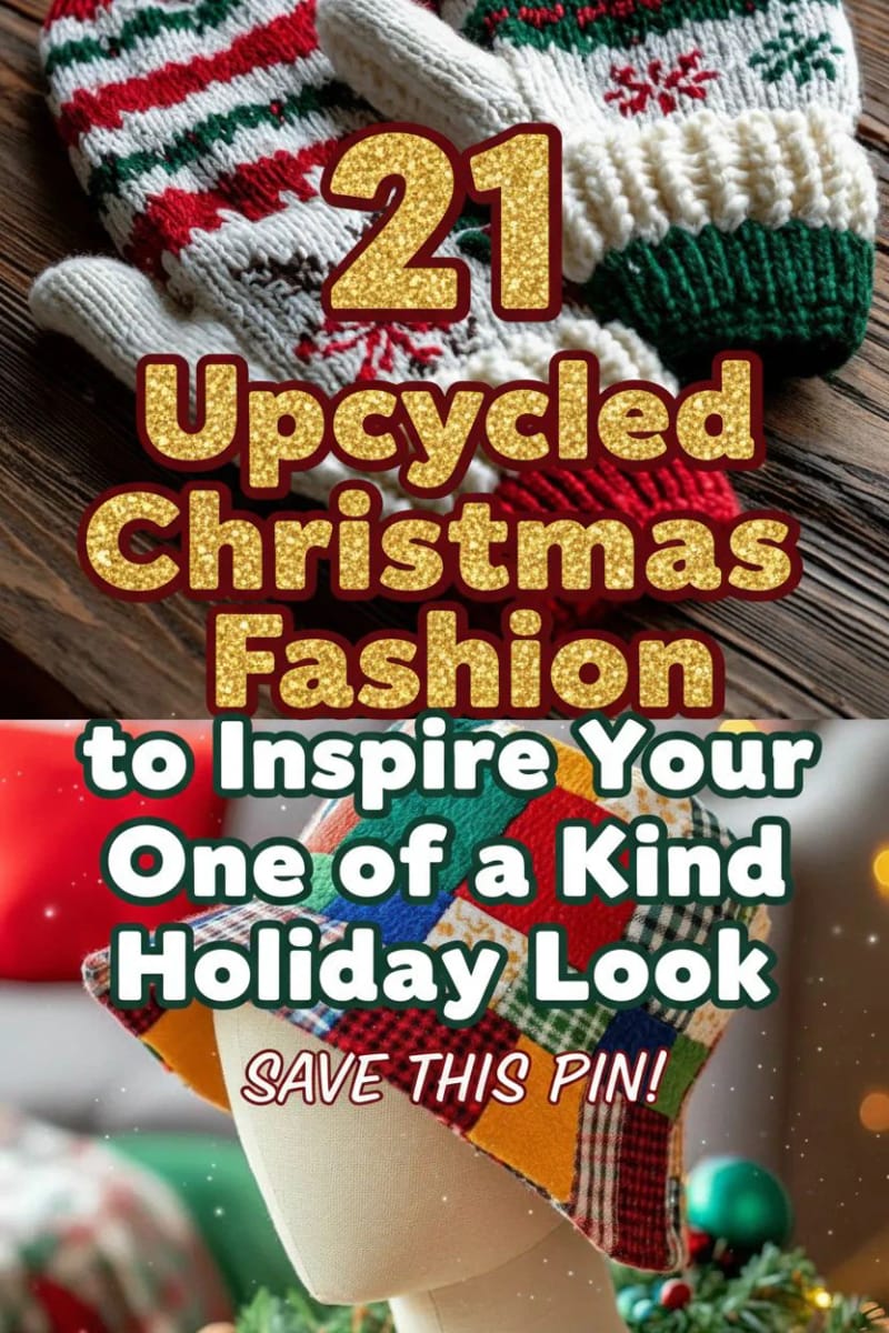 21 Upcycled Christmas Fashion to Inspire Your One of a Kind Holiday Look 63 upcycled christmas fashion - Collage 62