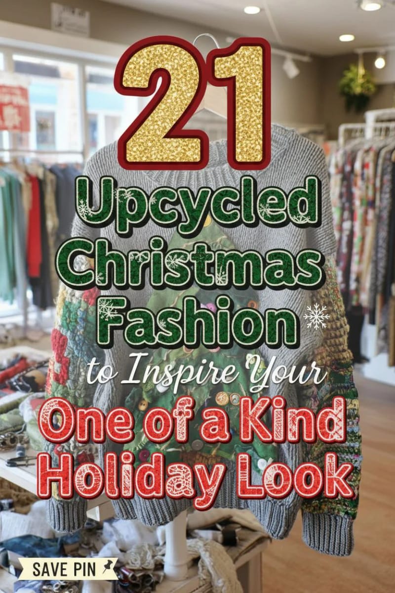 21 Upcycled Christmas Fashion to Inspire Your One of a Kind Holiday Look 64 upcycled christmas fashion - Collage 63
