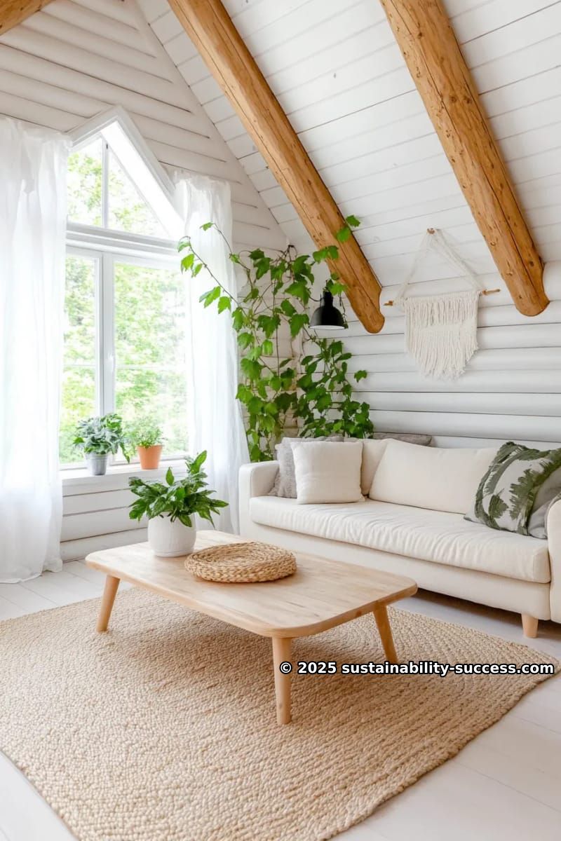 15 Exquisite Log Cabin Interiors to Inspire Your Next Escape 6 scandinavian-inspired whitewashed log walls with minimalist furniture and greenery 1