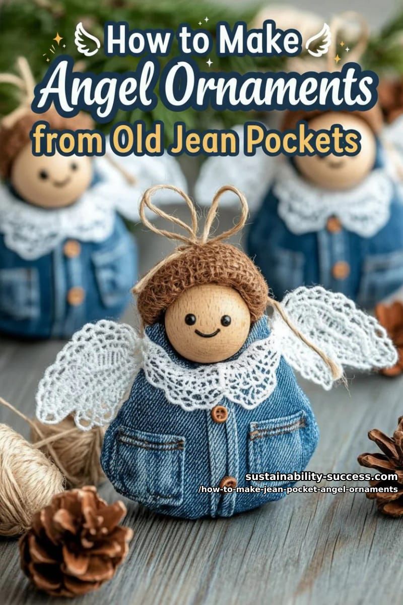 How to Make Angel Ornaments from Old Jean Pockets 2 article image 1