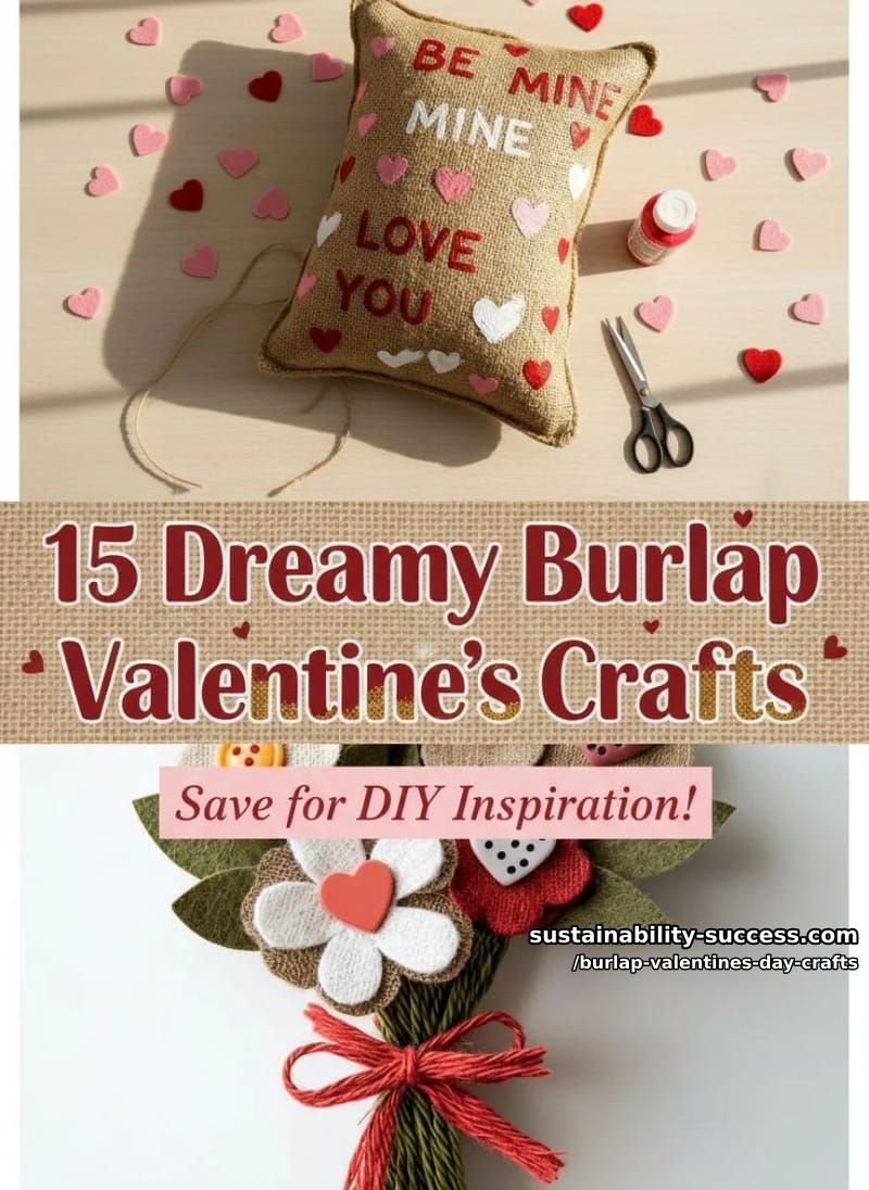 15 Dreamy Burlap Valentine’s Day Crafts You’ll Love 33 burlap valentines day crafts - Collage 32