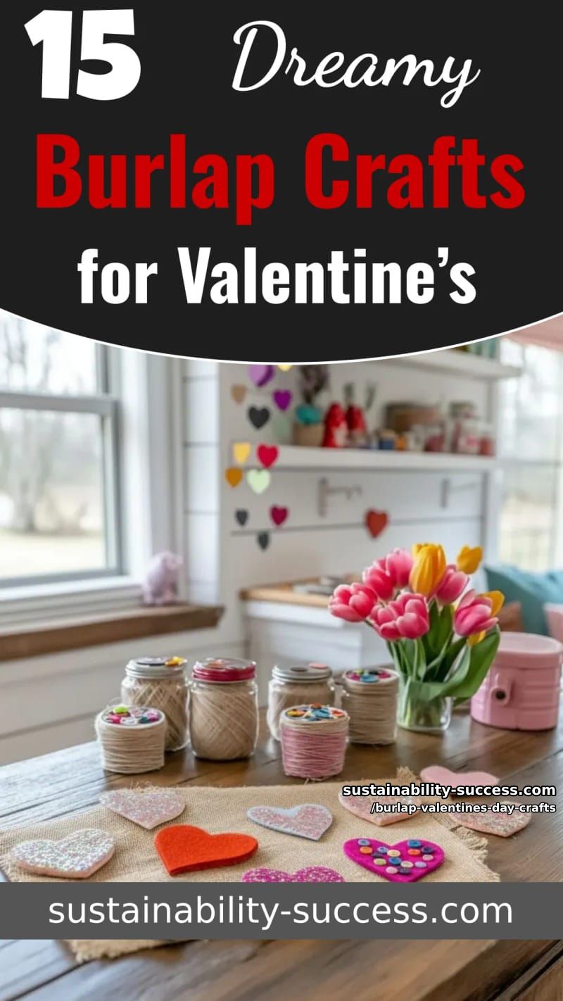 15 Dreamy Burlap Valentine’s Day Crafts You’ll Love 42 burlap valentines day crafts - Collage 41